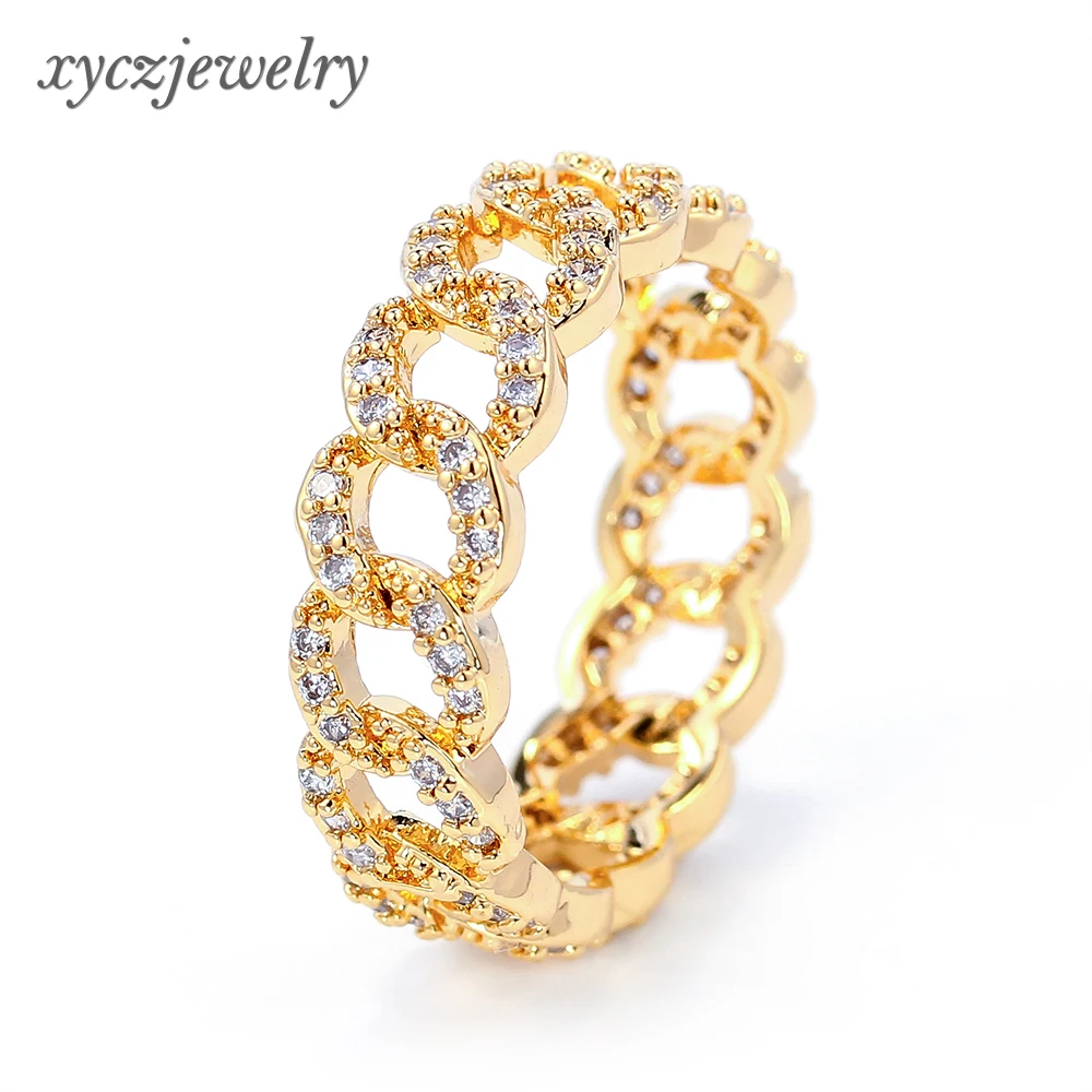 Hot New Gold Plated Jewelry Gold Plated Zircon Ring