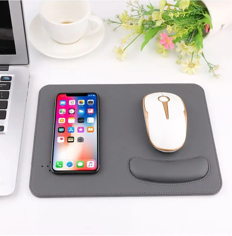 5w Wireless Mouse Pad Charger,2 In 1 Mouse Pad/mat With Wireless