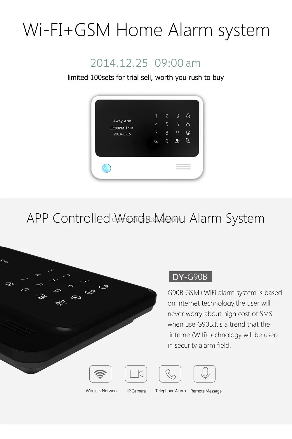 Daiya New Hot Product Smart House Control Unit With Gsm Wifi And Pir