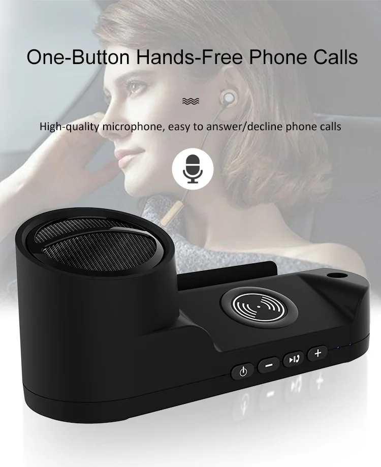 LAIMODA 2019 New design Three in one 3in1 Portable Holder qi Wireless phone charger Bluetooth Speaker with 1200mAh Power Bank - ANKUX.COM