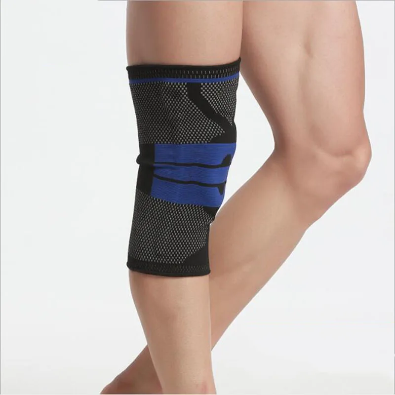 

Good Elastic Athletic Compression Knee Brace, Black;blue;red;grey
