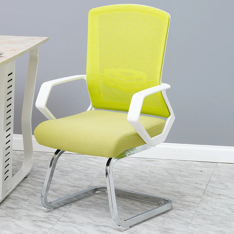 Ergonomic Best Comfortable Mesh Fabric Computer Chair Without Wheels