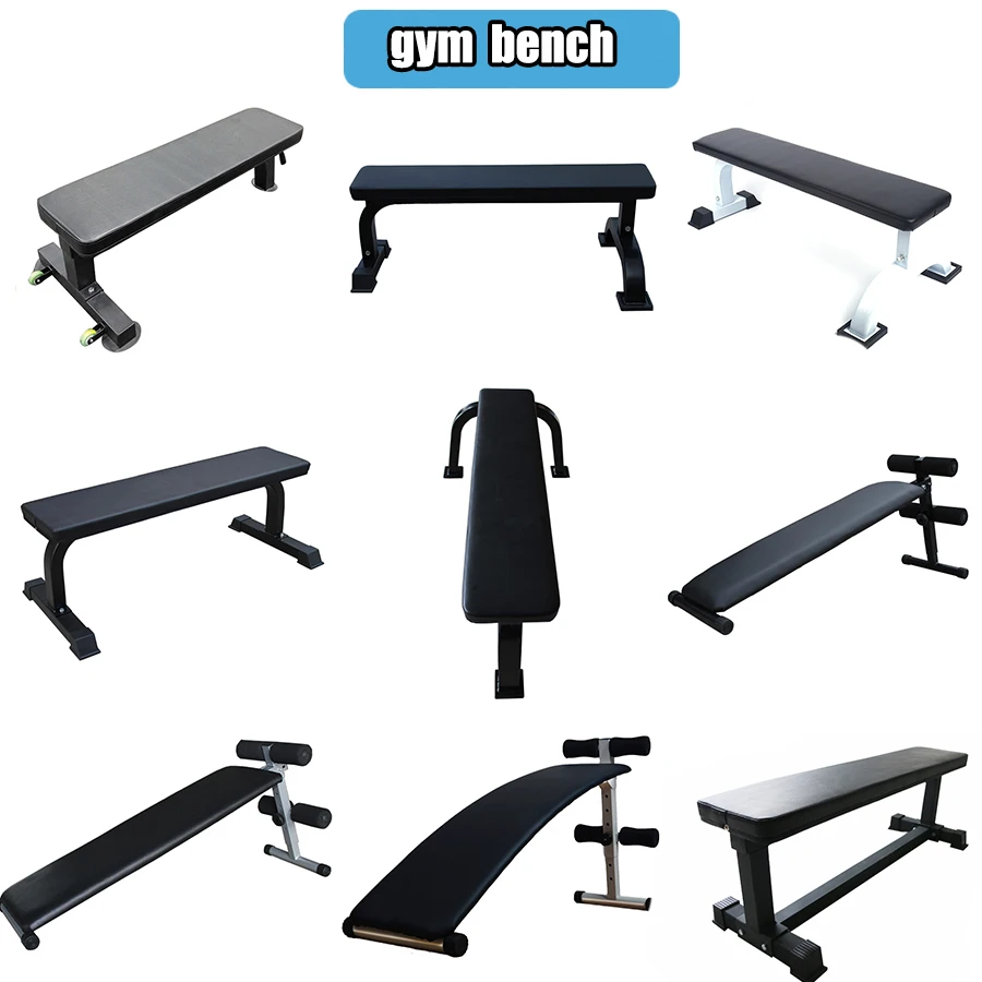 Gym Equipment Hot Dumbbell Bench Customized Black Flat Bench