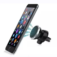 

Hot Sale Universal Car GPS Holder Magnetic Air Vent Mount Dock Mobile Phone Holder with 2 Metal Plates
