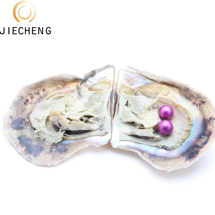 

Ladies Fashion Gifts AAA  akoya twins sea dyed pearl oysters shells are mixed with two same colors, separate vacuum pack, 35 style pearls color