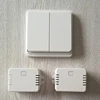Remote multi channel wireless double wall light switch