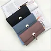 Fashion Zipper Leather Credit Card Wallet Wristlet Strap,Zipper Clutch Wallet for women