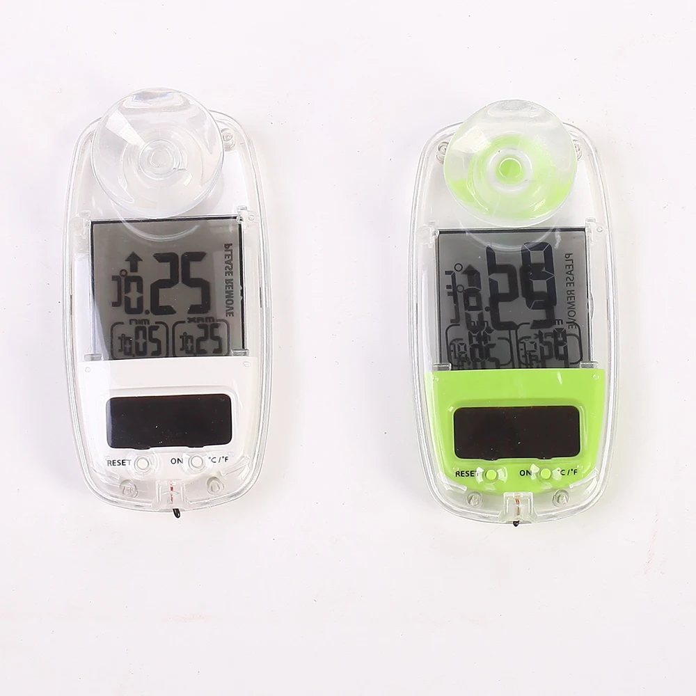 Thermomètres de Fenêtre Solaire Température Ventouse Digital Solar Power