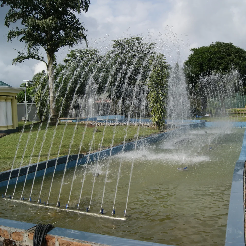 Outdoor Water Fountain With Outdoor Round And Square Music Water