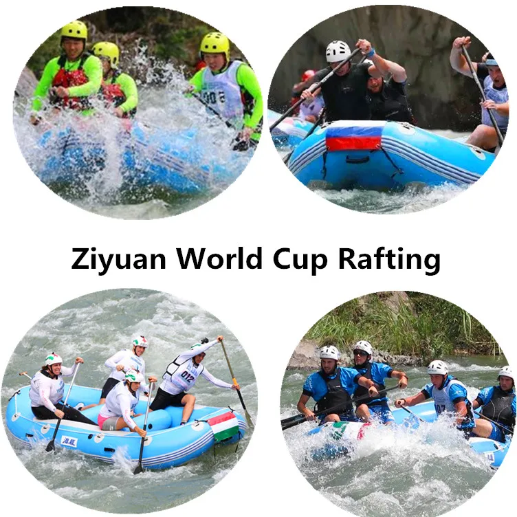 Yushu World Rafting Championship Boat 6 Person White Water River Raft ...