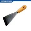 Factory Supply Full sizes carbon steel mirror polished wooden handle scraper