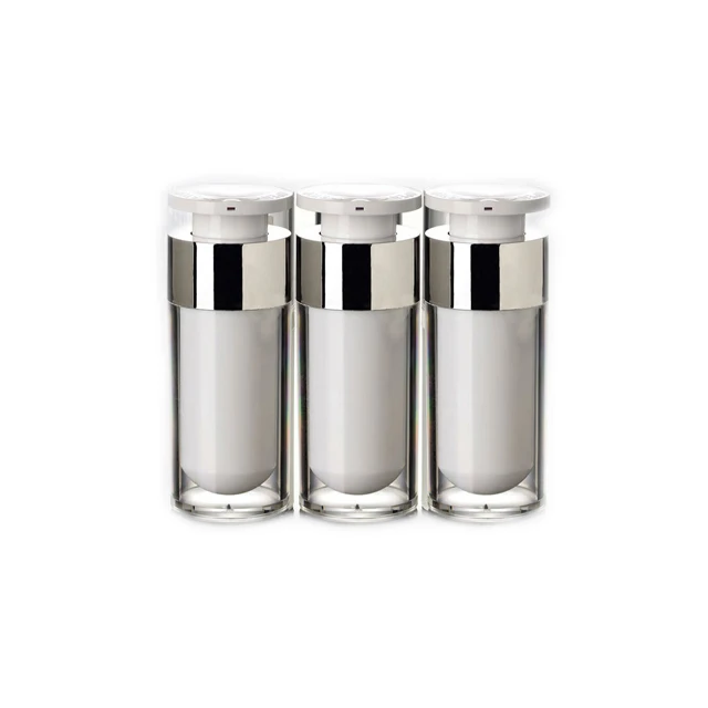 

high quality acrylic cosmetic luxury nice plastic 30ml airless bottle