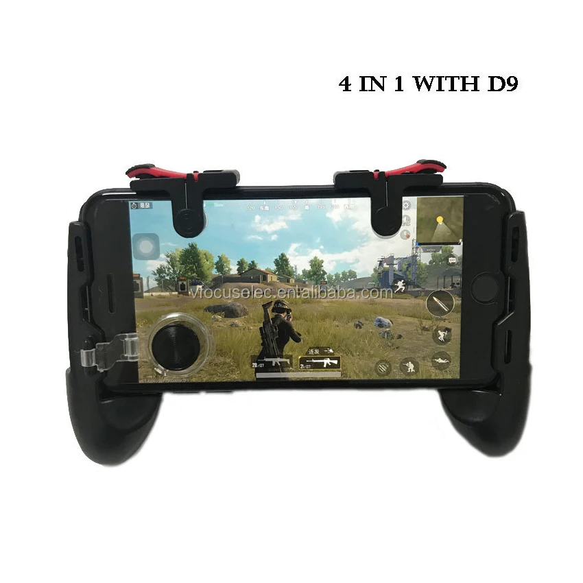 

High Quality Mobile Game Controller PUBG Joystick Handle Switch Gamepad, Shooter Aim Trigger 4 in 1