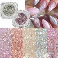 

Platinum Shiny Nail Glitter Powder Laser Sparkly Diamond Manicure Nail Art Chrome Pigment DIY Nail Art Decoration