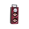 2017 new bt Portable wooden power amplifier built-in battery USB TF microphone FM RADIO wireless bluetooth speaker