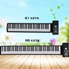 Bora 61 88 keys Silicon electronic Flexible foldable Roll Up Piano keyboard with Loud Speaker