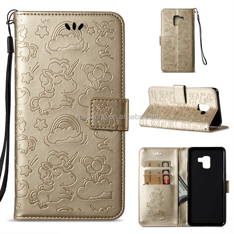 

Unicorn printed wallet case for Samsung Galaxy A7 2018