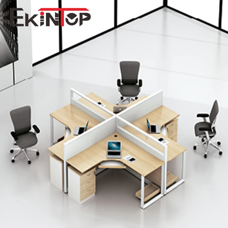 Foshan Furniture Office Computer Table Design 4 Seat Office