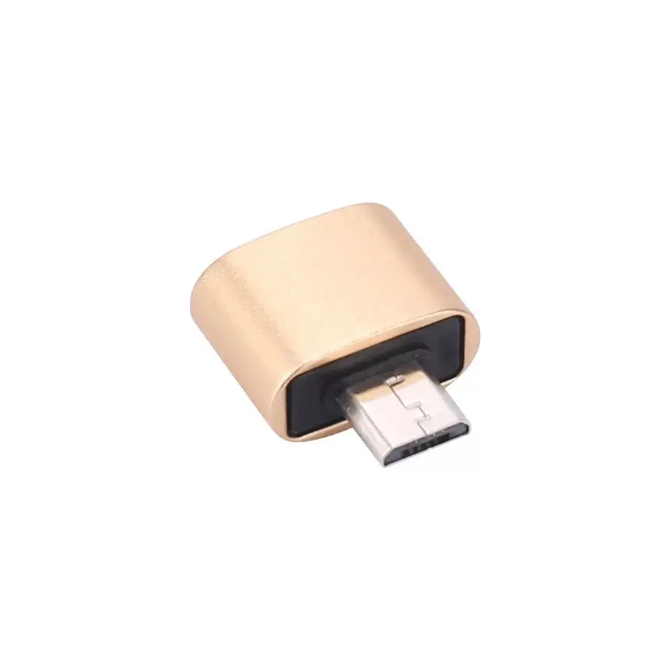 

Hot !! Micro USB to US 2.0 OTG Expansion Adapter Metal Housing For Cell Phone V8 Interface For Most 5-pin Micro USB Smart Phone