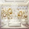 HD beautiful luxury diamond 3d wall mural wallpaper for home tv wall decor
