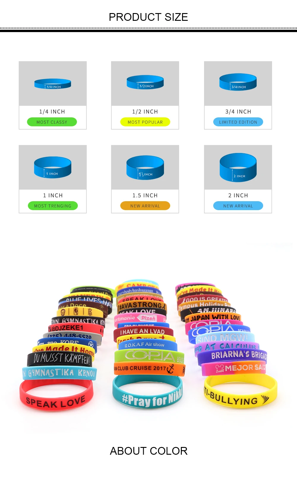 Debossed Color Filled Silicon Wristband Debossed Silicone Bracelet