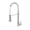 stainless steel spring loaded kitchen tap