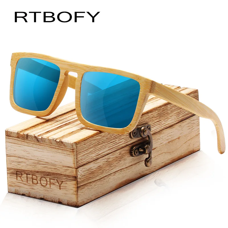 

RTBOFY ray Driving bamboo sunglasses retro sun glasses for wholesales, Custom colors