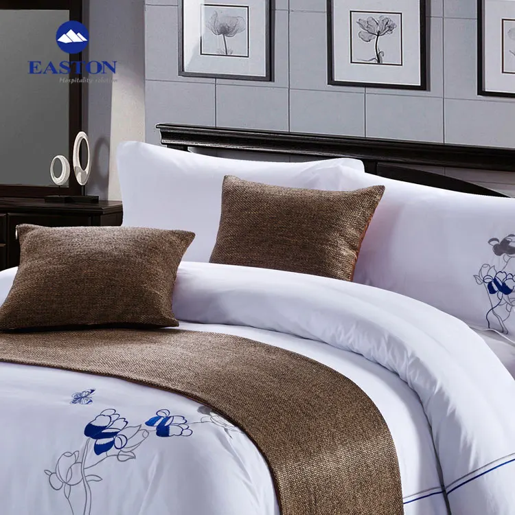 Hotel Bedding Luxury Bed Runner Cushion And Bed Skirt - Buy Hotel Bed ...