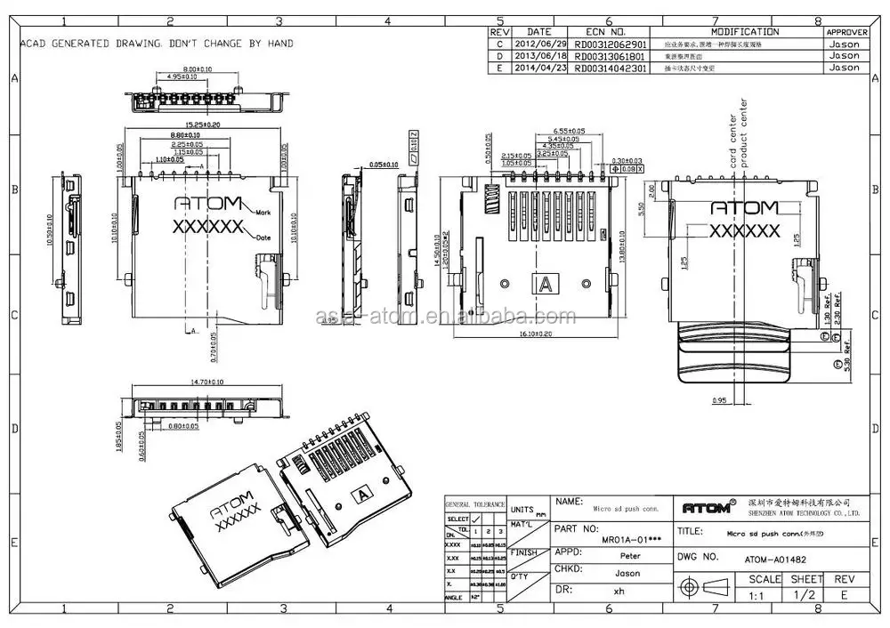 Pcb Push Push Micro Sd Card Connector/socket/holder Buy Pcb Push Push
