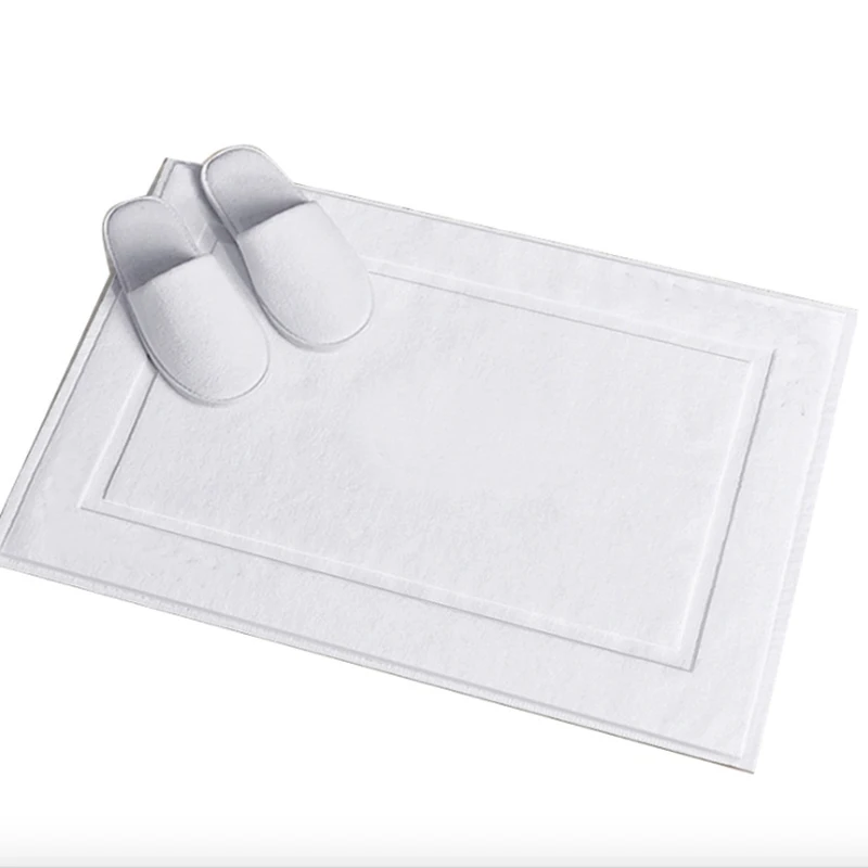 

Manufacturer plain White Cotton luxury Hotel Bath Mat, White bath mat