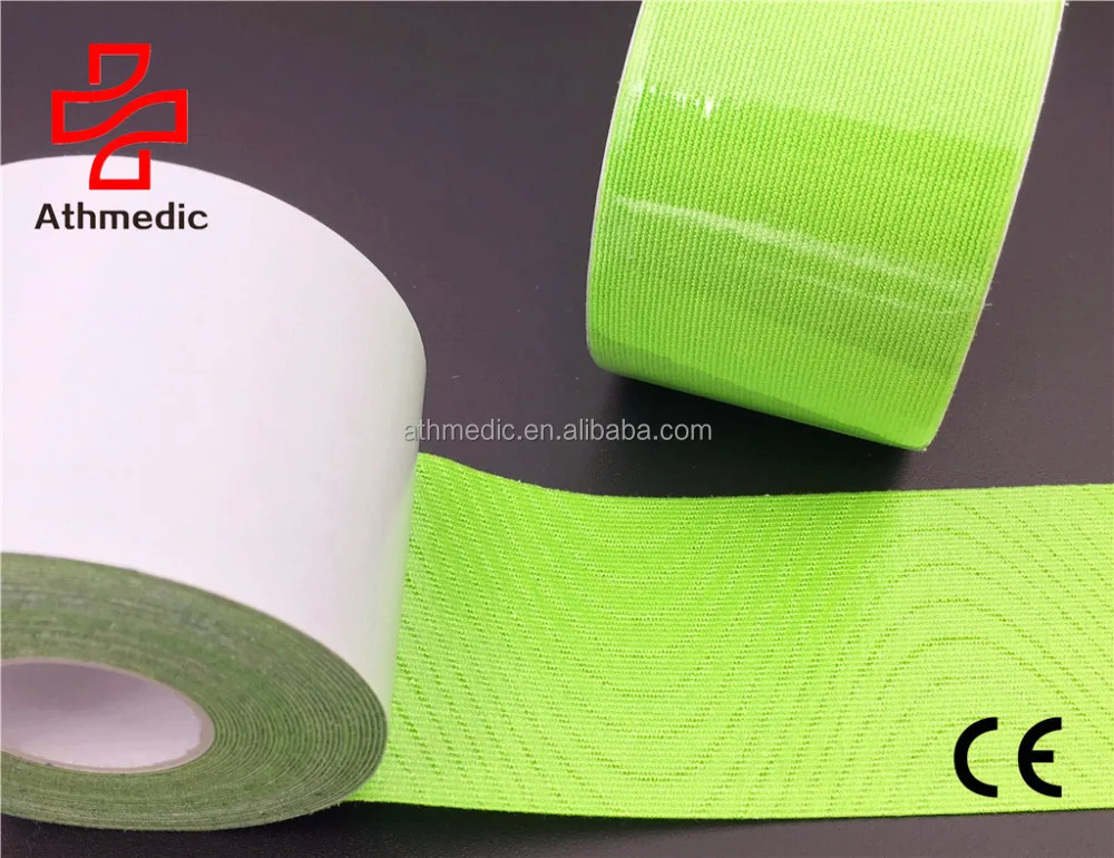 

2021 Athmedic muscle sport stock available synthetic waterproof heal cure China Kinesiology Tex Tape elastic Sport Tape