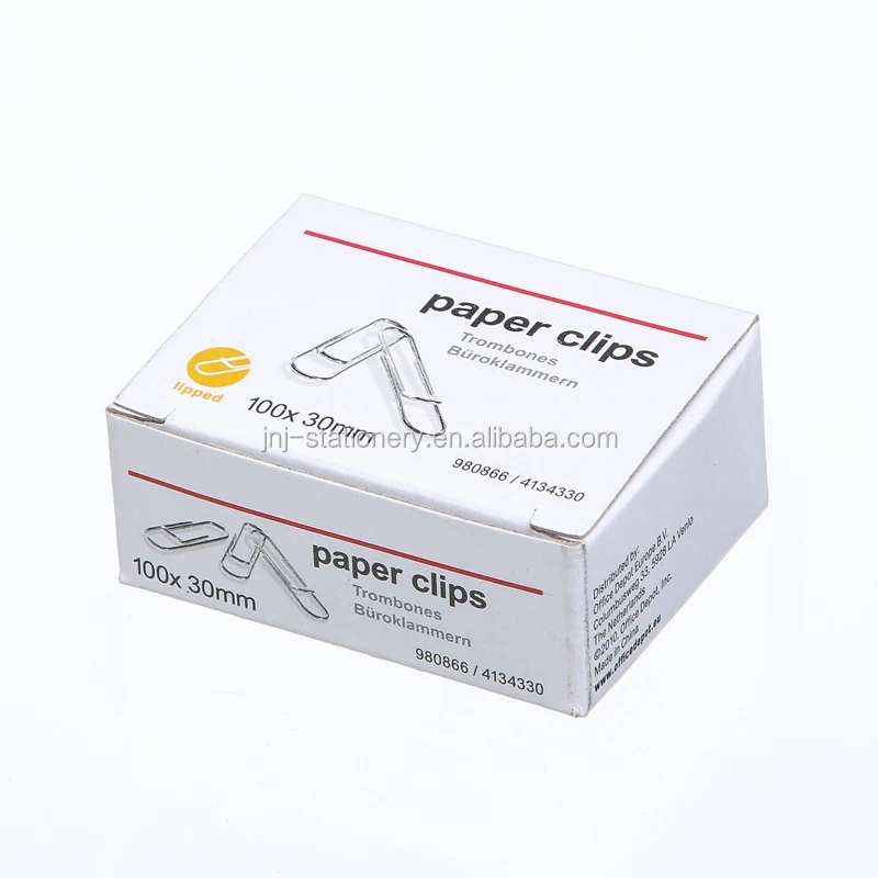 Multi Paper Clip Sizes,Zinc Plated Lipped Paper Clips Buy Lipped