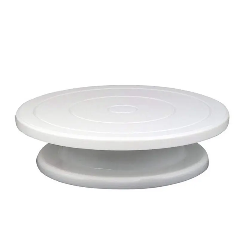 

Lixsun 12inch Rotating and Revolving Cake Turntable Plastic For Cake Decorating Stand, White