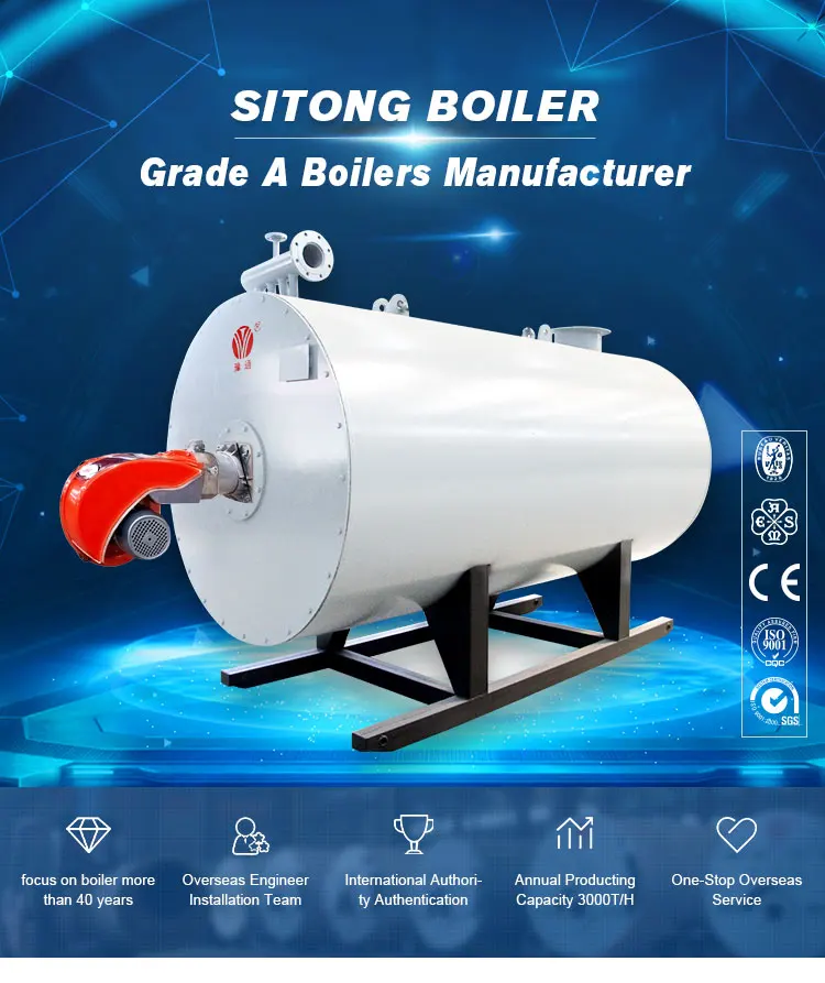 Dual Fuel Oil Diesel Gas Fired Thermo Oil Boiler For Bitumen 3mw 4mkcal