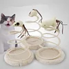 Amazon hot sale 3 styles options factory price funny interactive spring flush Spiral kitten scratcher cat teaser toys