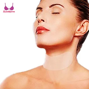 Custom waterproof neck wrinkle pad clear reusable anti-wrinkle silicone pads