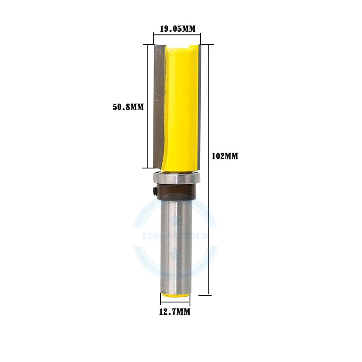 L-N043 1pc Pattern Flush Trim Router Bit 3/4" X 2''" Cutter - 1/2" 12mm Woodworking Cutter Tenon Cutter for Woodworking Tools