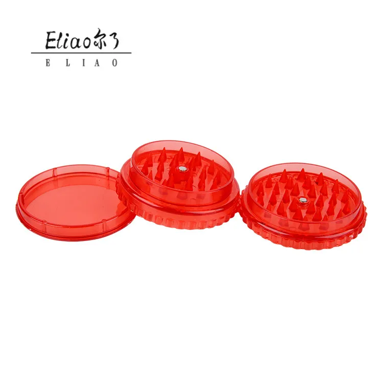 

Erliao Classic 3 Layers Hand Muller Color Random Plastic Herb Grinder Herb Grinder Tobacco Spice Crusher, As the picture show