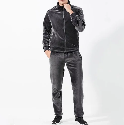 men velour sweat suits