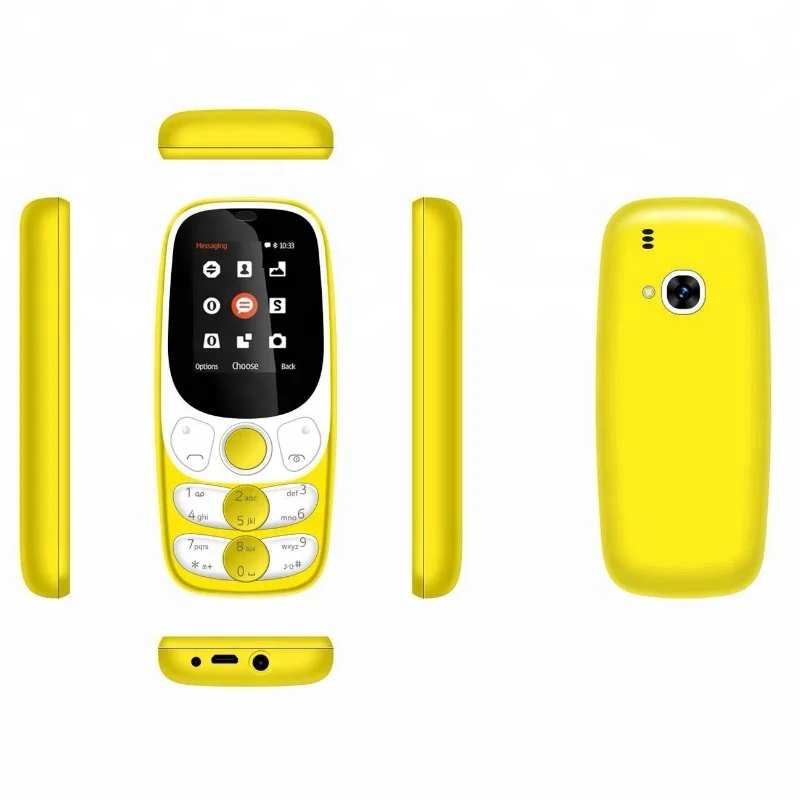 

Keypad button Cellphone Unlocked Mobile Phone For 105 107 108 130 220 225 103 1280 2300, Black;blue;orange;yellow