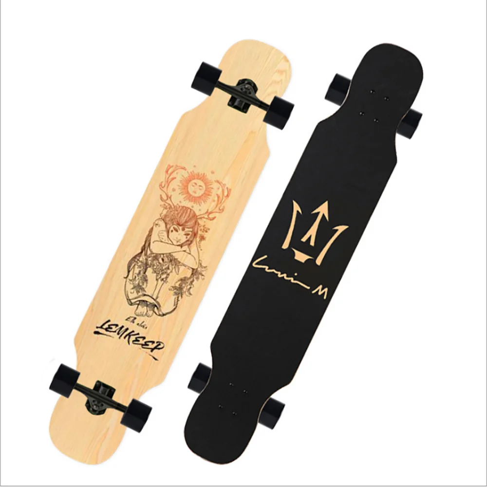 

Wholesale 7 Layer Chinese Maple Wood  Long Boards Skateboard Wooden Dancing boards Longboard For Sale