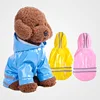 Dog clothes spring and summer clothes PU reflective pet raincoats dog hooded raincoat Wholesale in stock