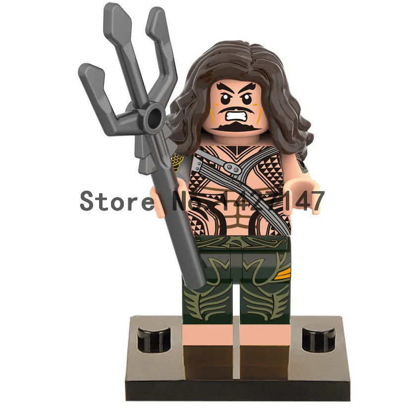 2016 new Single sale XH223 DC Marvel Super Heroes Aquaman Minifigures Building Block self locking bricks