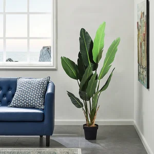 Best selling artificial decorative tree 150cm eco-friendly simulation strelitzia bird of paradise