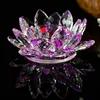 150MM Crystal Lotus Flower Shape Votive Glass Candle Holder, Candelabra For Wedding Centerpieces ZB-Z101