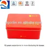 High quality rectangular metal stackable metal tin box for tea for gift