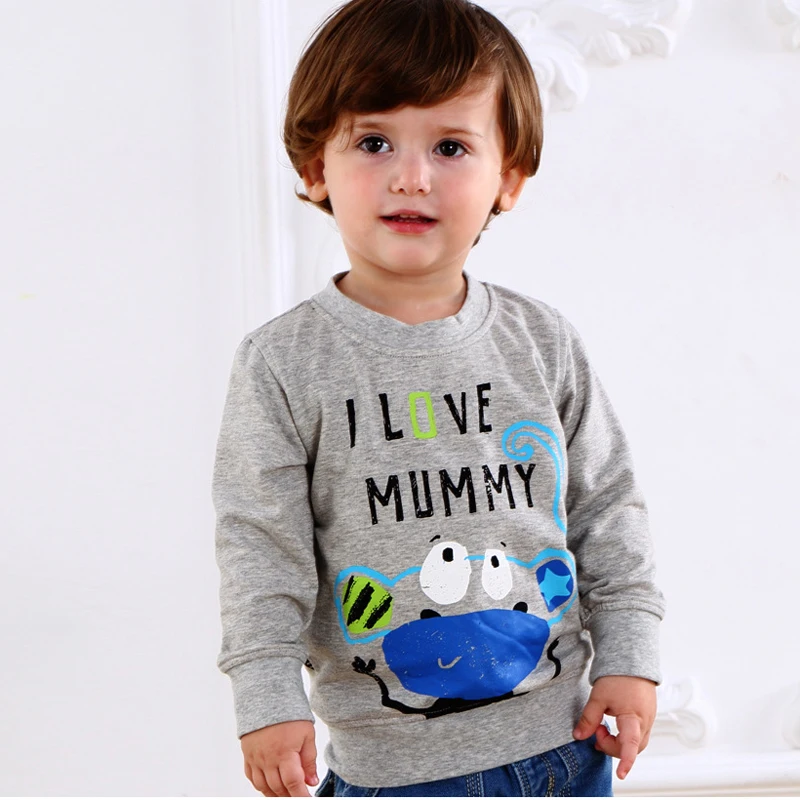 

Hot Top quality kids clothes boys t shirt children's baby toddler big boy clothing spring autumn soft cotton long sleeve tops