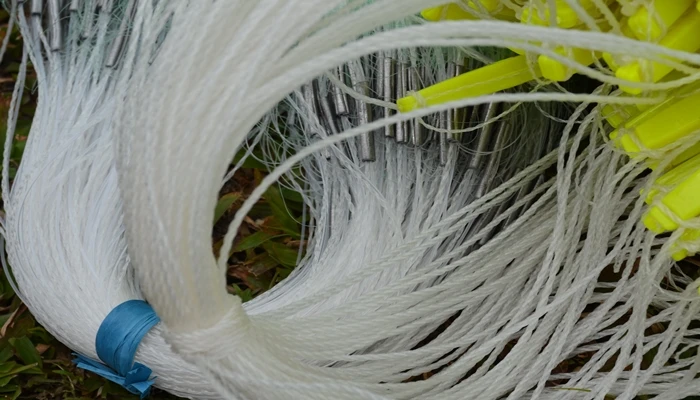 25m 3 layers monofilament fishing fish gill net with float