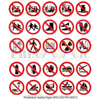 prohibition safety signs spe