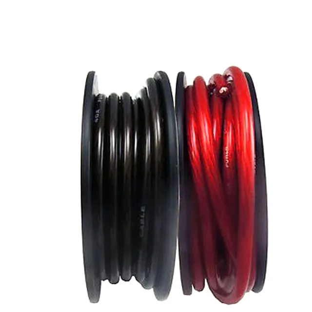 

1500W 10AWG 4GA Car Audio AMP Power Cable 4mm clear PVC insulated automotive Audio video Power Cable
